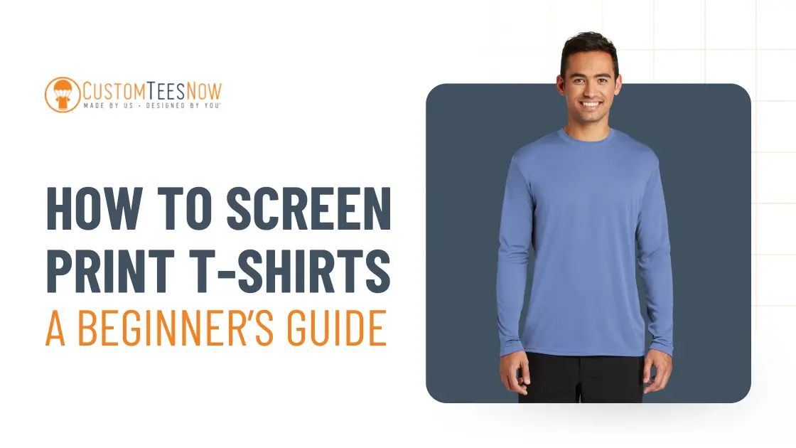 Beginner screen printing T-shirt with DIY tools and ink