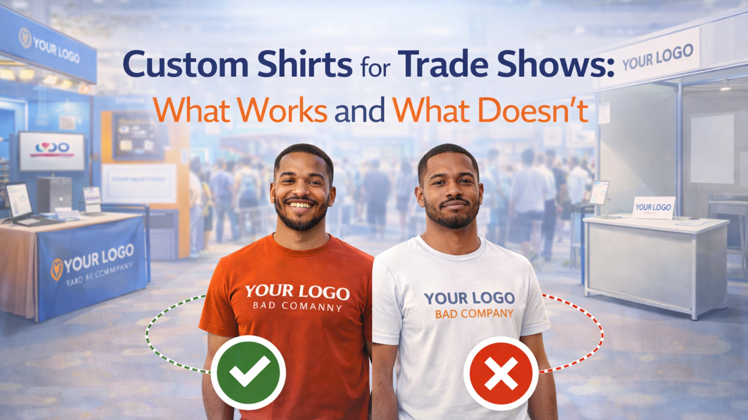 Custom Shirts for Trade Shows: What Works and What Doesn’t