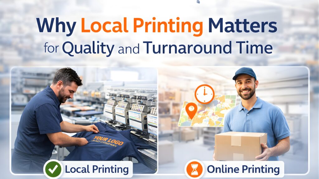 Why Local T-Shirt Printing Matters for Quality and Turnaround Time