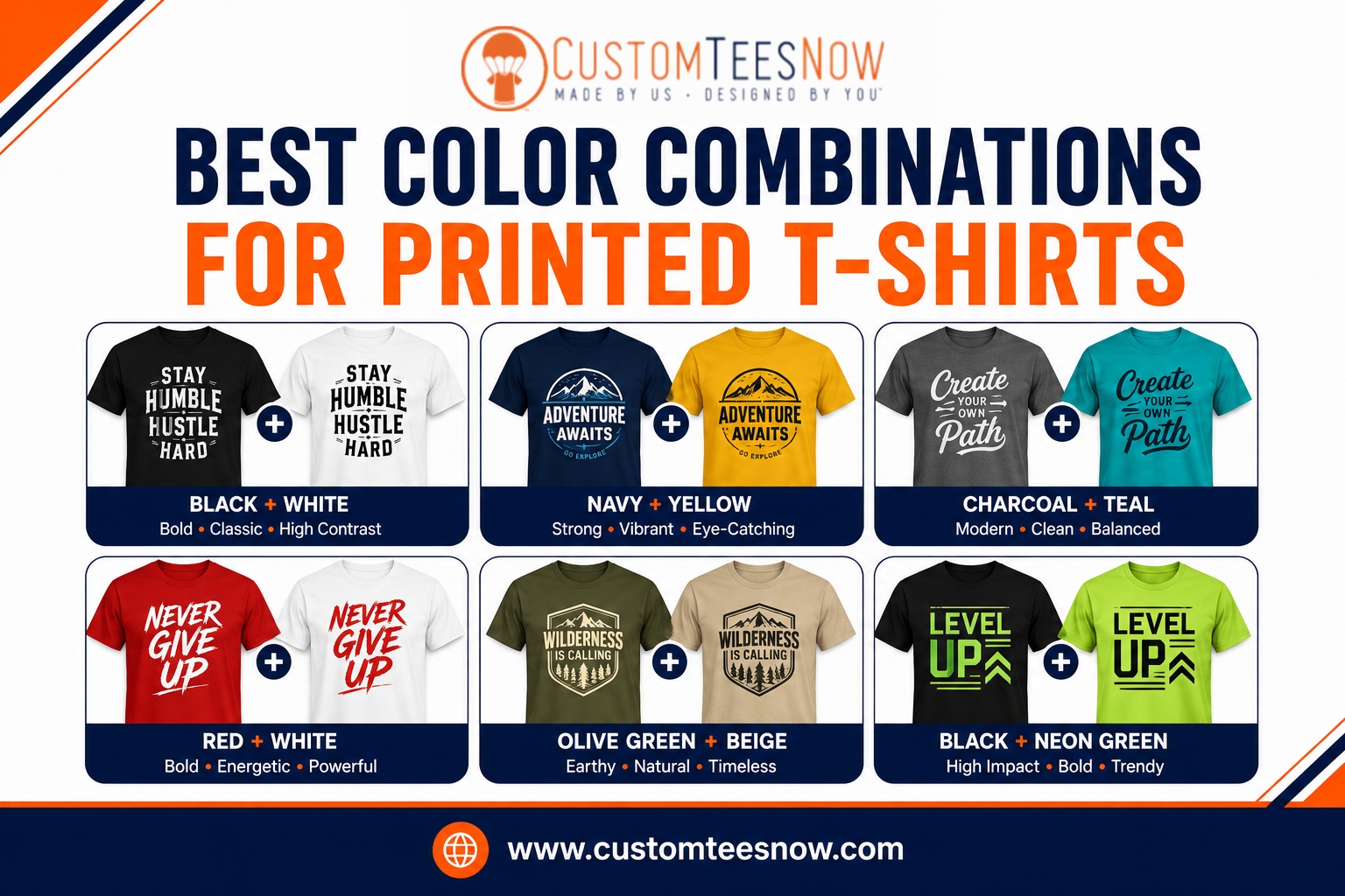 Best Color Combinations for Printed T-Shirts
